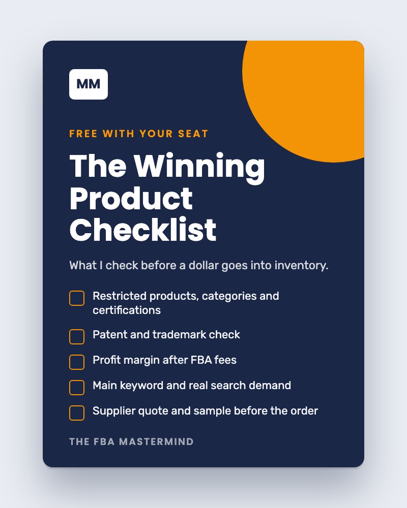 The Winning Product Checklist